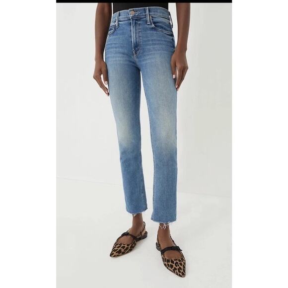 Mother Midrise Dazzler Ankle Jeans Size 28 in Riding The Cliffside